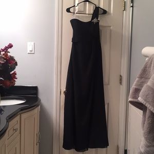 Black One Strap Gown *MAKE ME AN OFFER*